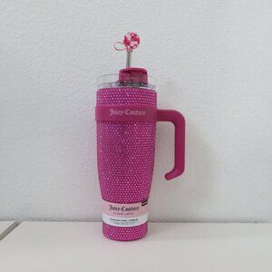 Juicy Couture Bling Rhinestone 40oz Stainless Steel Tumbler Hot/Cold
